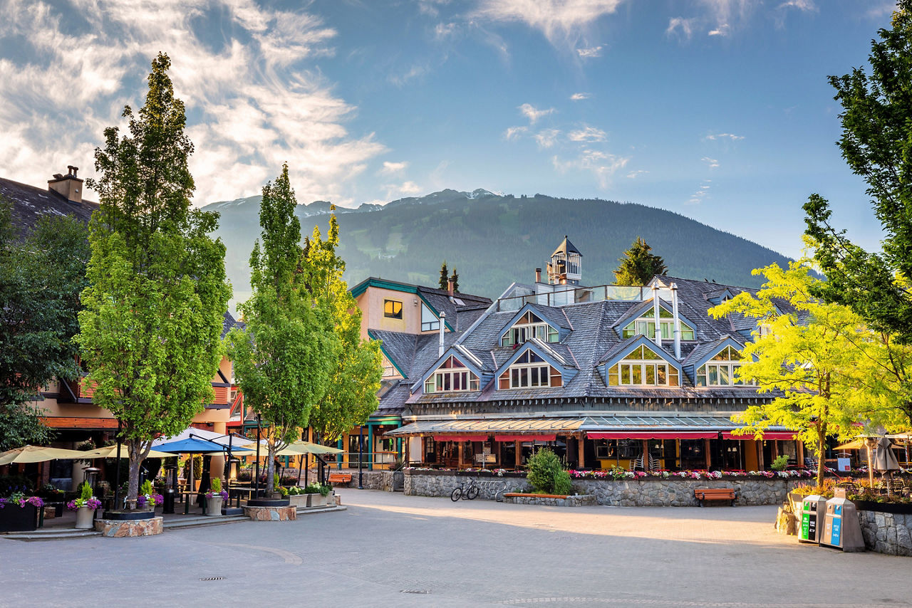 Whistler Village in the Summer. Canada.