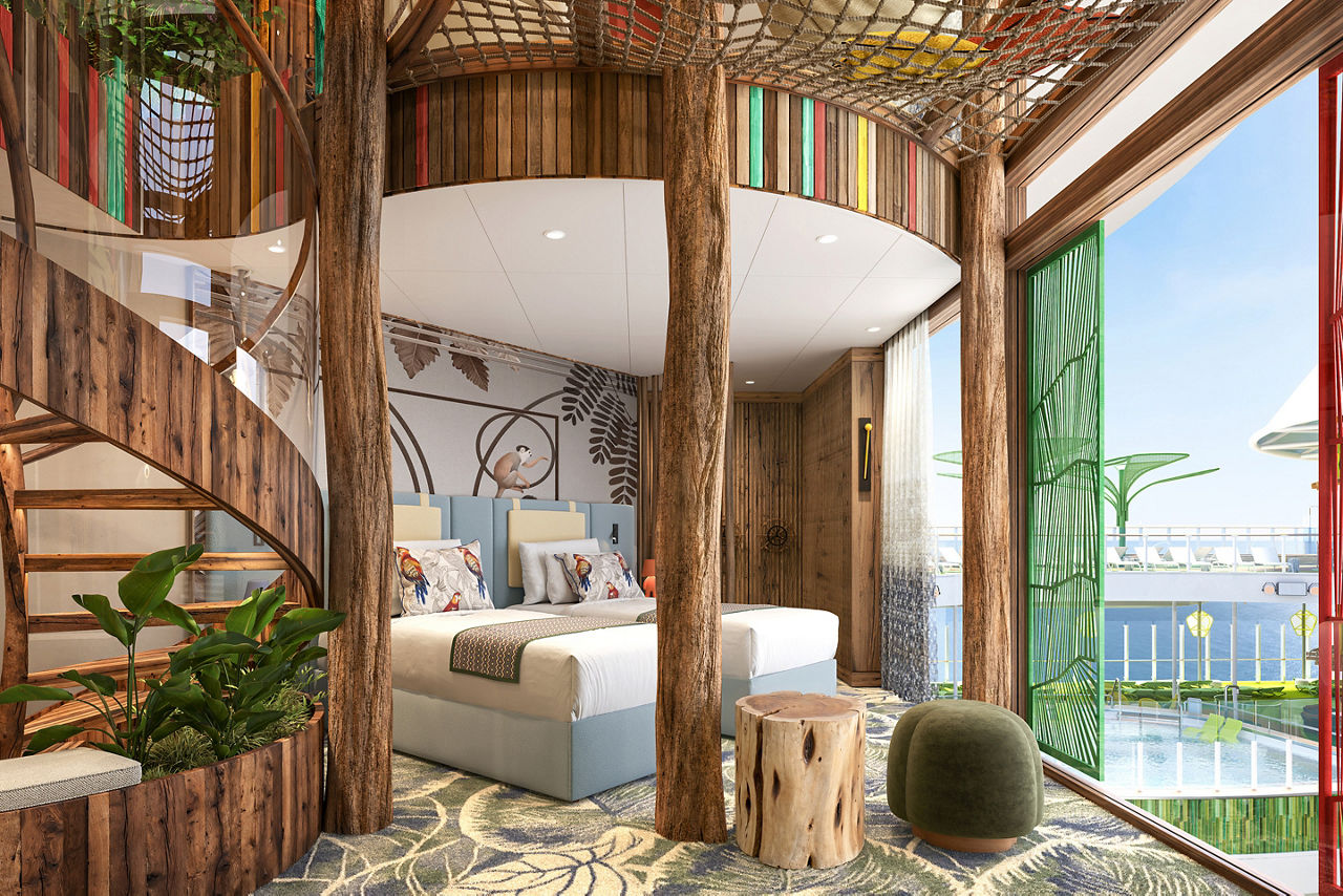 Hero of the Seas Ultimate Family Treehouse, Teen room, render