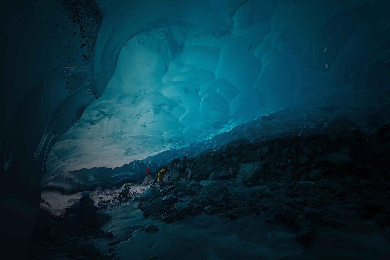 Juneau, Alaska Blue Glacier Ice Cave