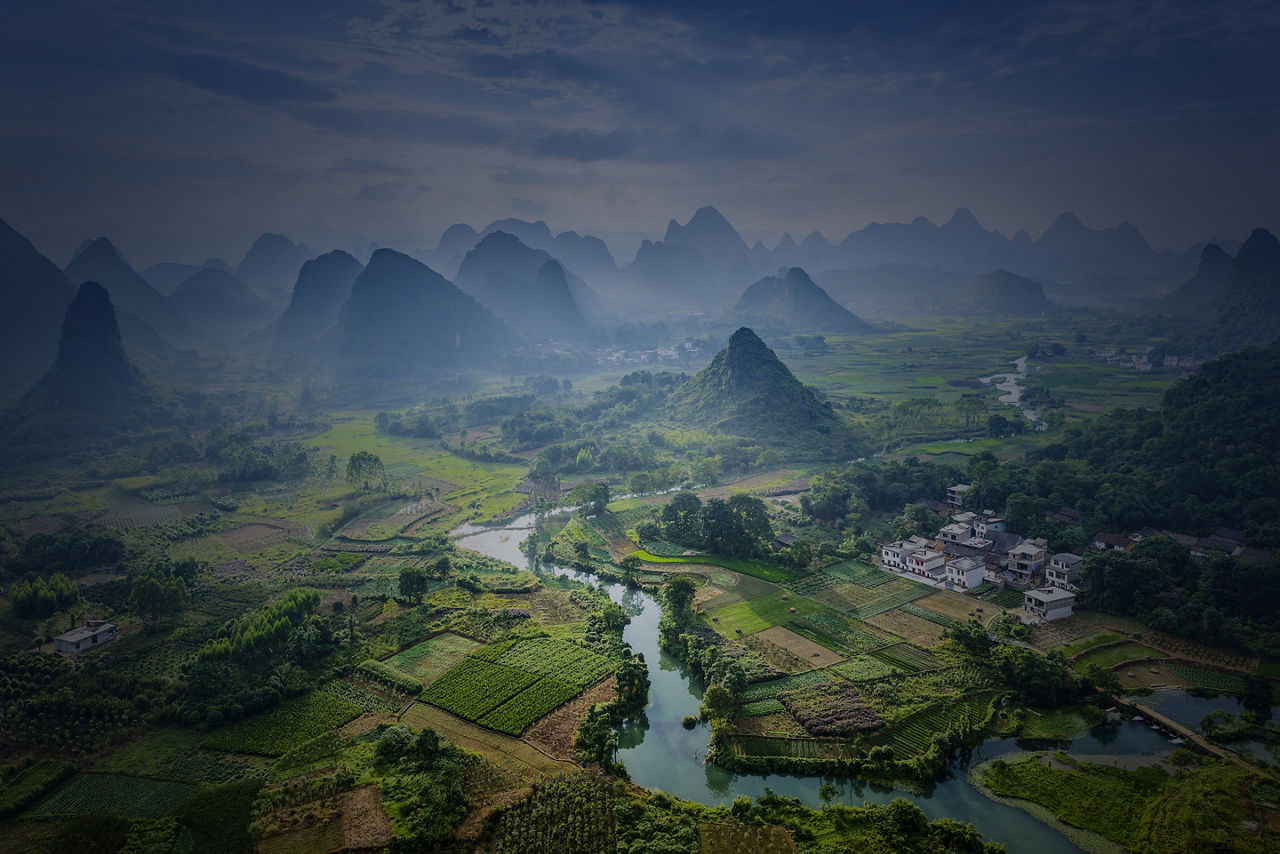 Mountains Landscape in Asia