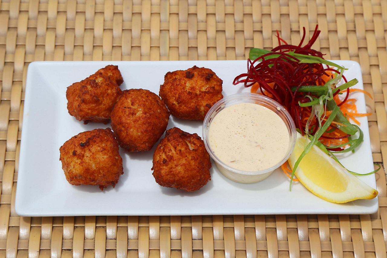 Conch fritters in the Bahamas