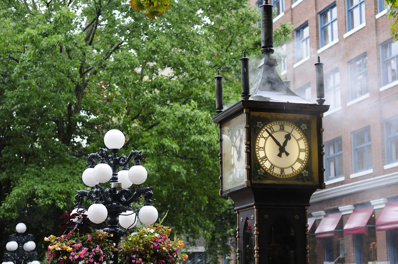 Powered Steam Clock in Vancouver 