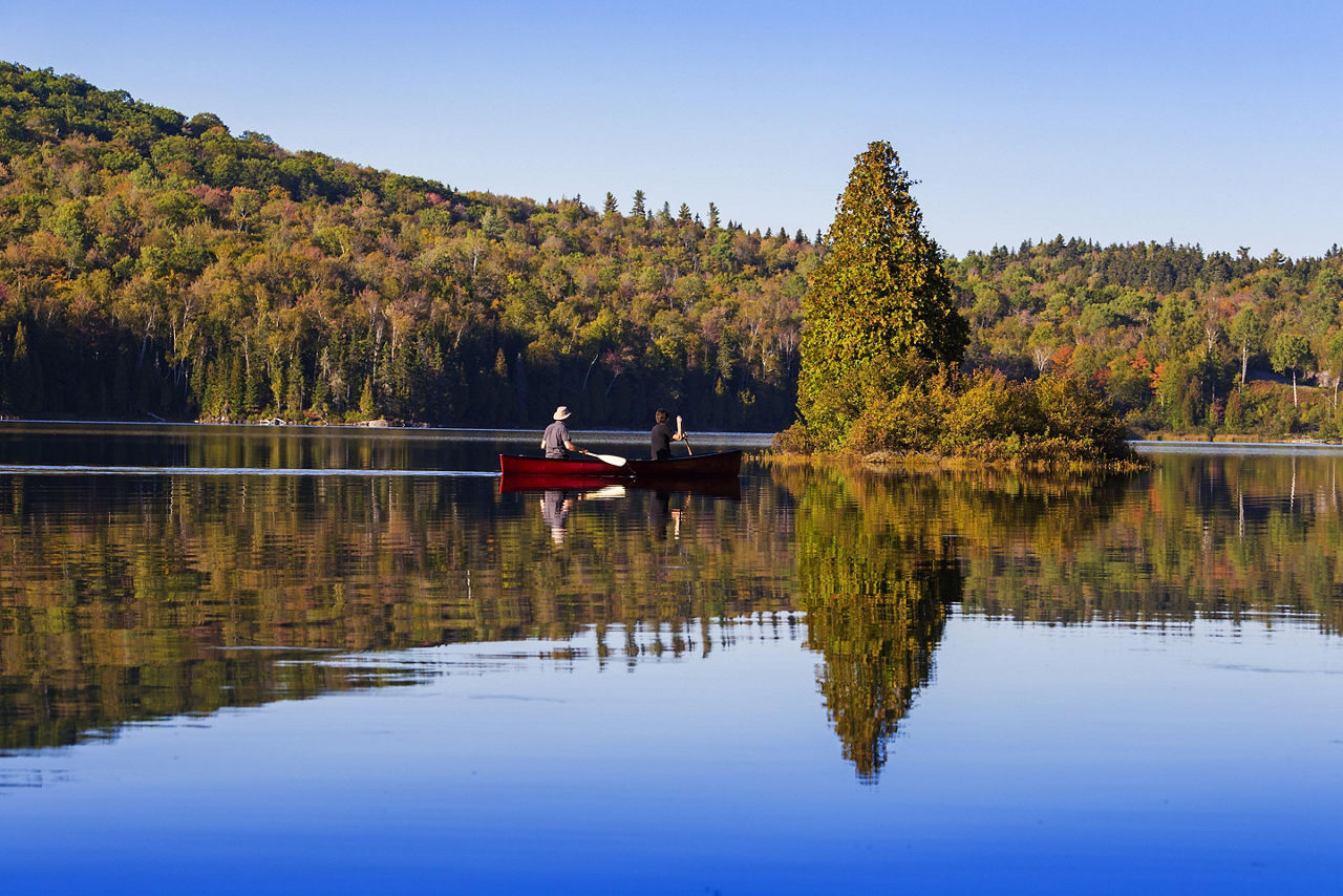 Kayaking in La Mauricie National Park in Canada