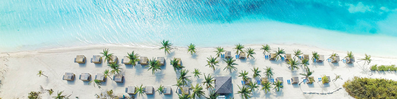 Aerial View of CocoCay in the Bahamas