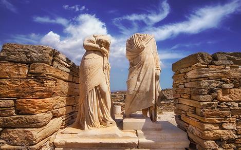 Ancient Greece Ruins Delos Apollo and Artemis