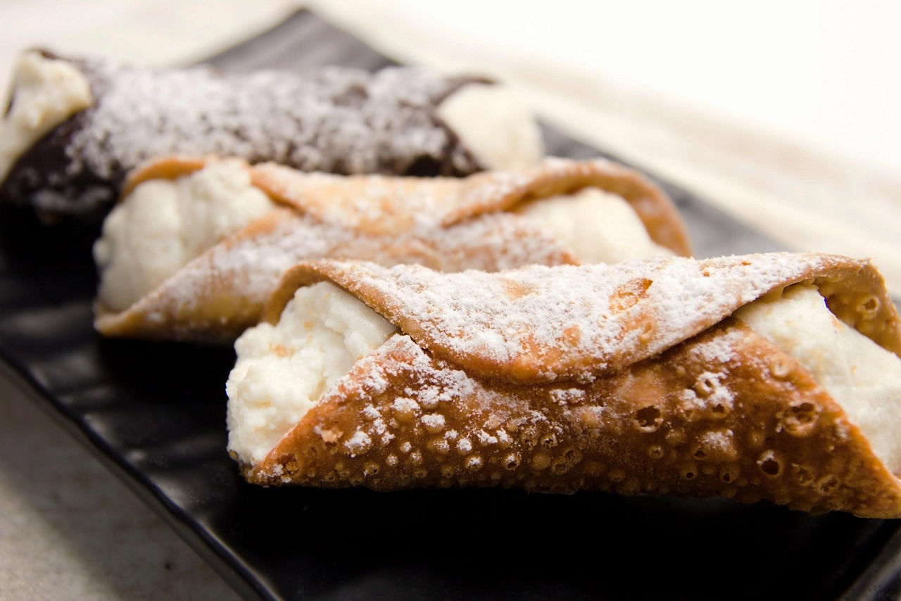 Traditional Italian Cannoli from a Boston Pastry
