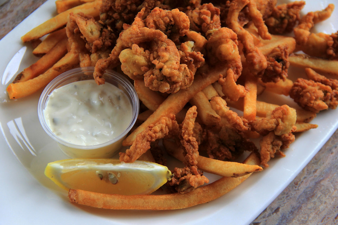 New England Fried Clams French Fries