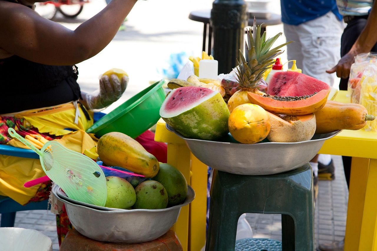 Fruit Stand in Cartagena Colombia 