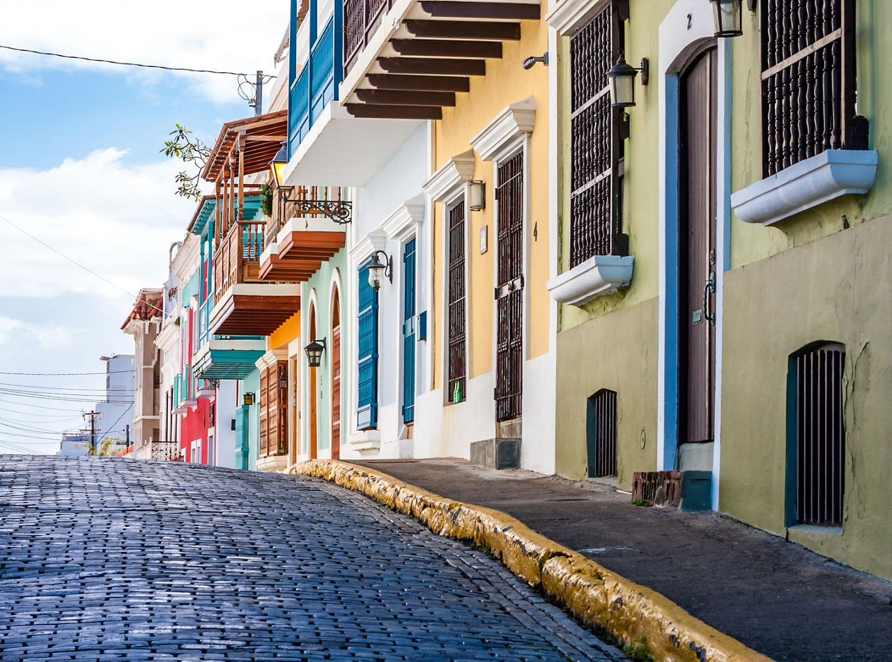 Colorful Houses in Old San Juan, Puerto Rico