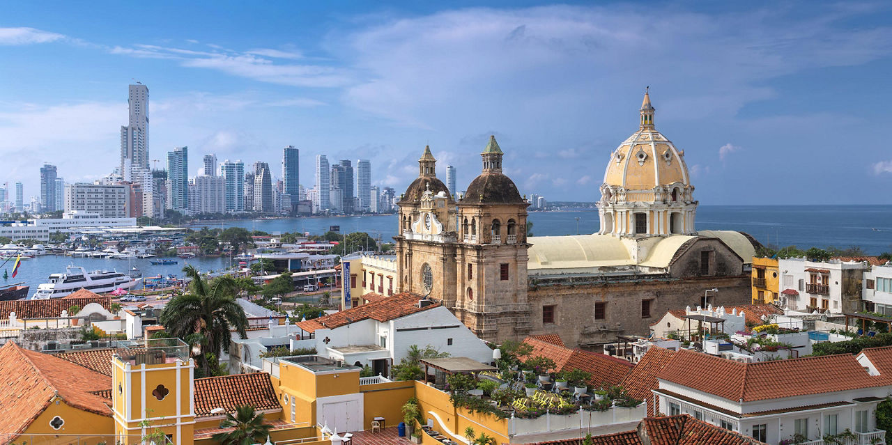 Cityscape of Cartagena, Colombia
