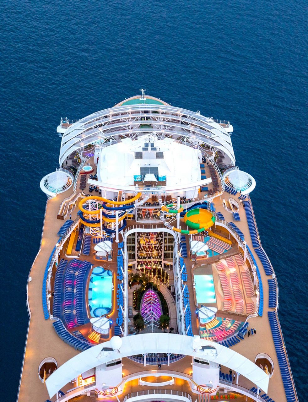 Symphony of the Seas, Aerial View, European and Caribbean Destinations