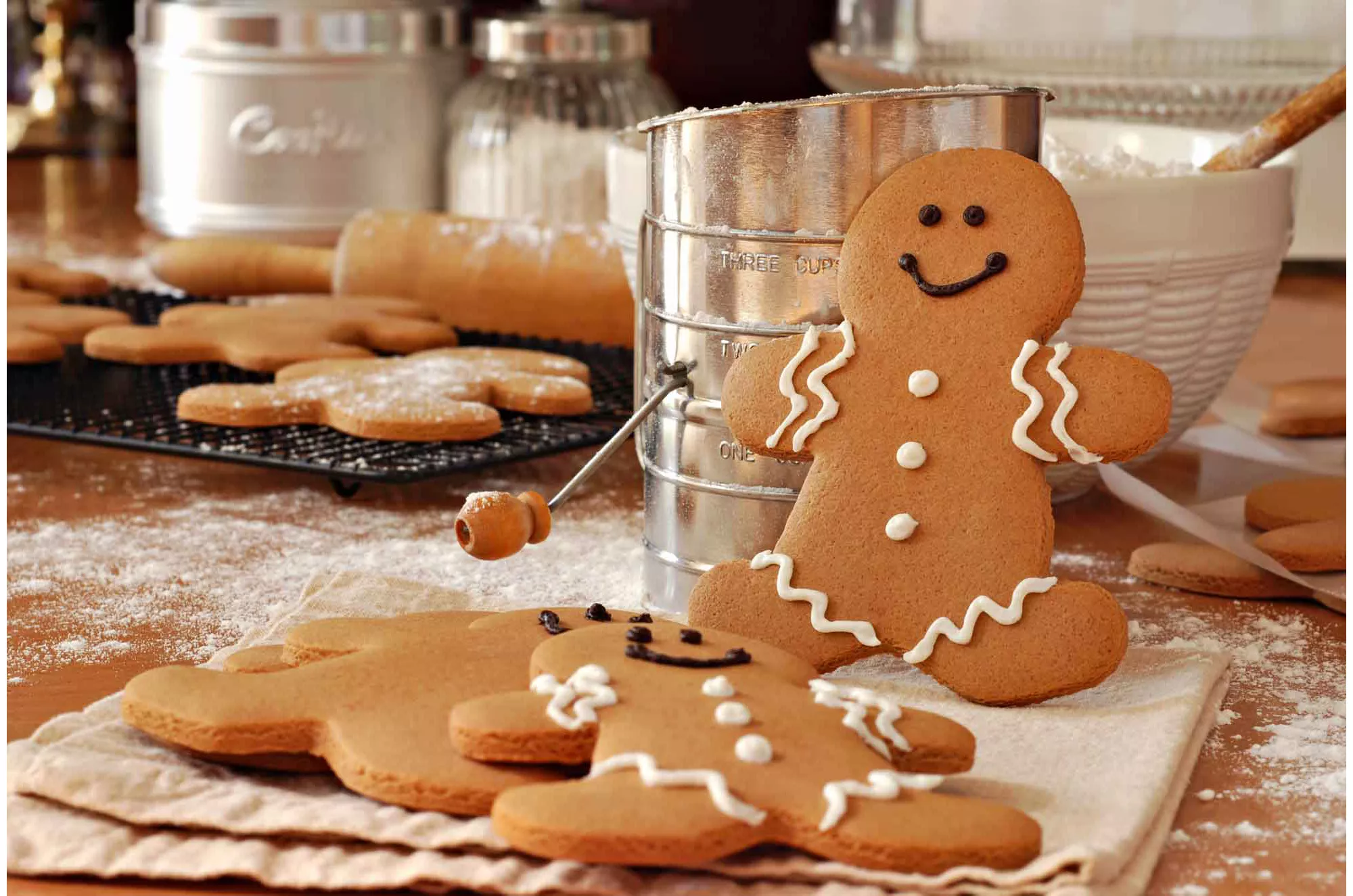 Aula de decoração de biscoitos de gengibre