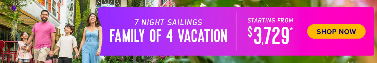 Icon Onboard 7 Night Sailings Family of 4 Vacation Banner Desktop
