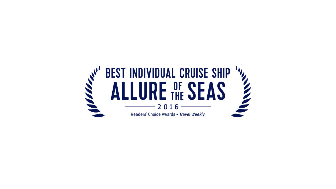 2016 allure of the seas best individual cruise ship readers choice award