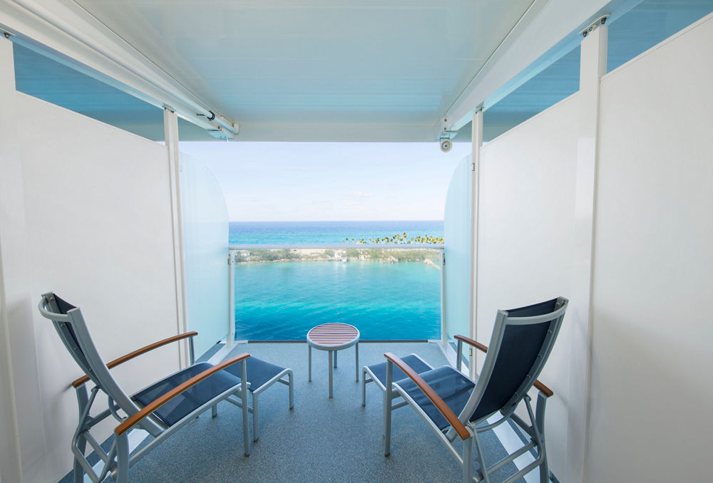 Ocean View Balcony stateroom, Carnival Adventure