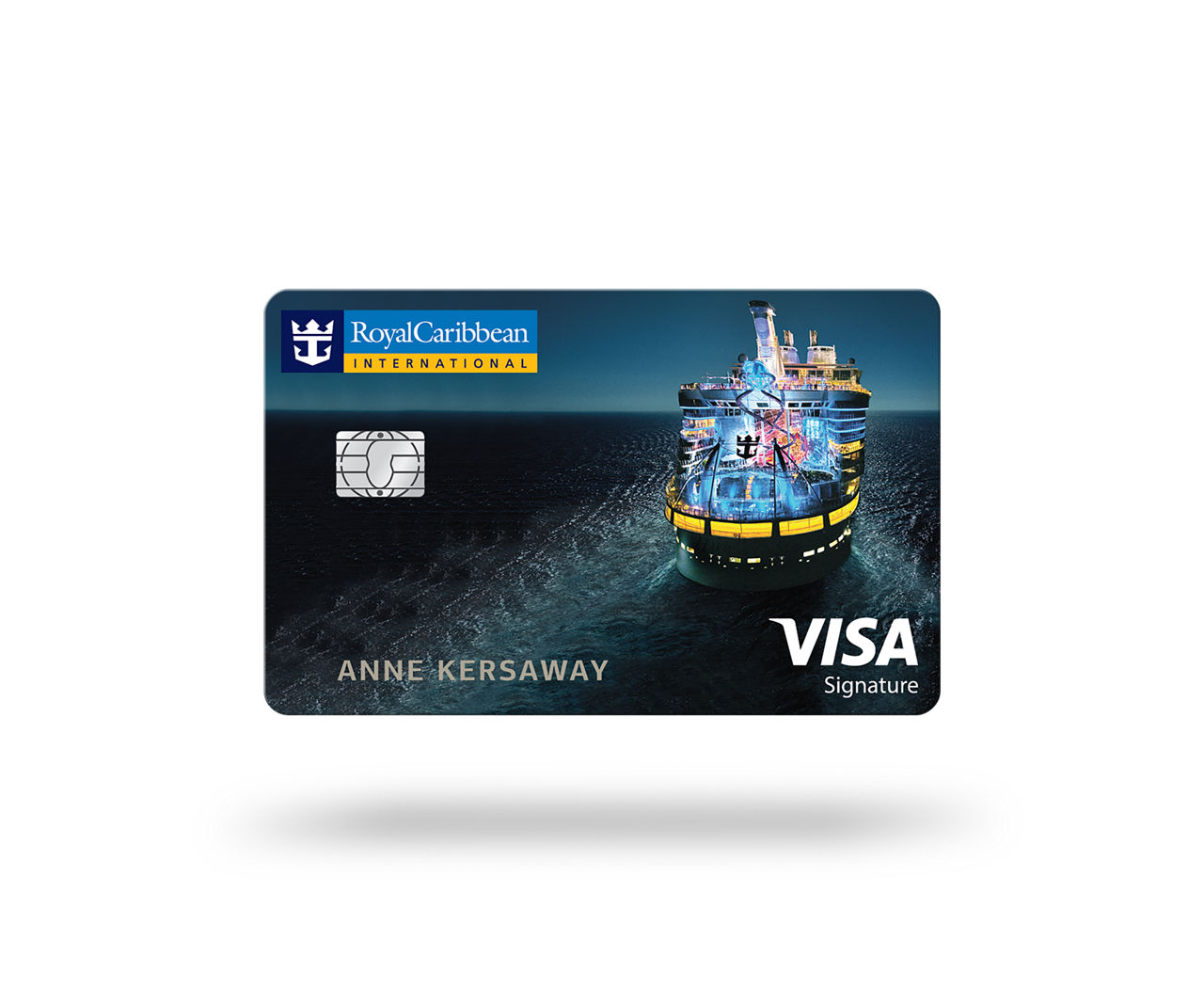 royal caribbean visa signature credit card front