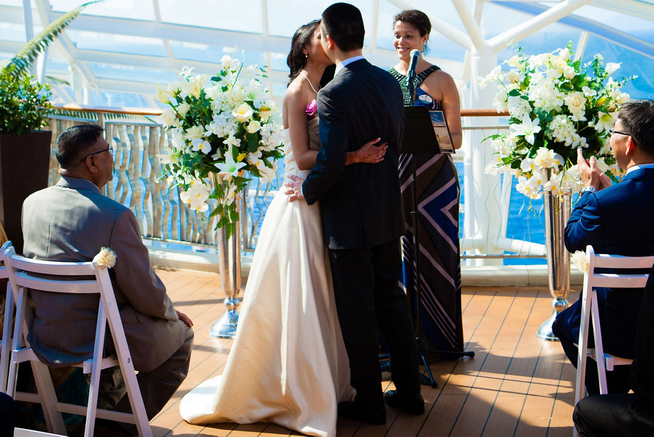 Allure of the Seas Solarium Wedding