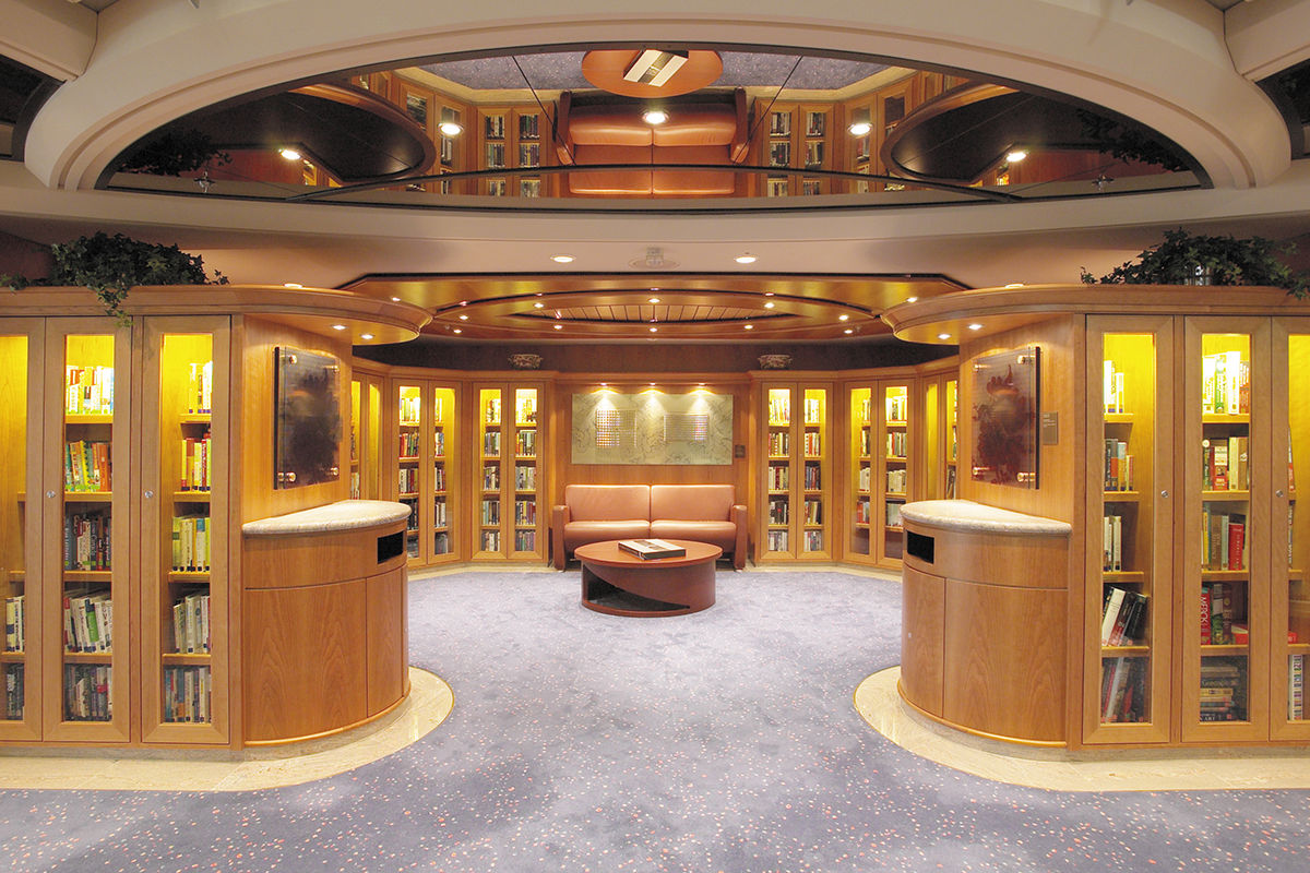 Library onboard Royal Caribbean's family-friendly cruises.