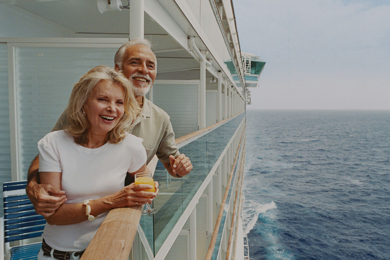 older couple on a balcony