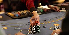 casino royale high roller black jack closeup chips RCL WN