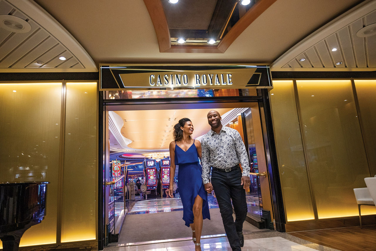 Casino Royale Entrance Couple on Date Night 