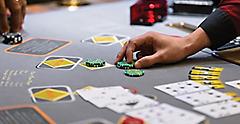 Navigator of the Seas Casino Dealer Placing Bets Chips