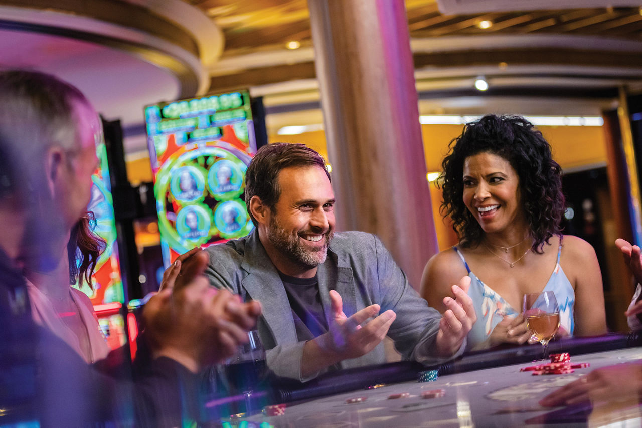 Navigator of the Seas Couple Enjoying the Casino