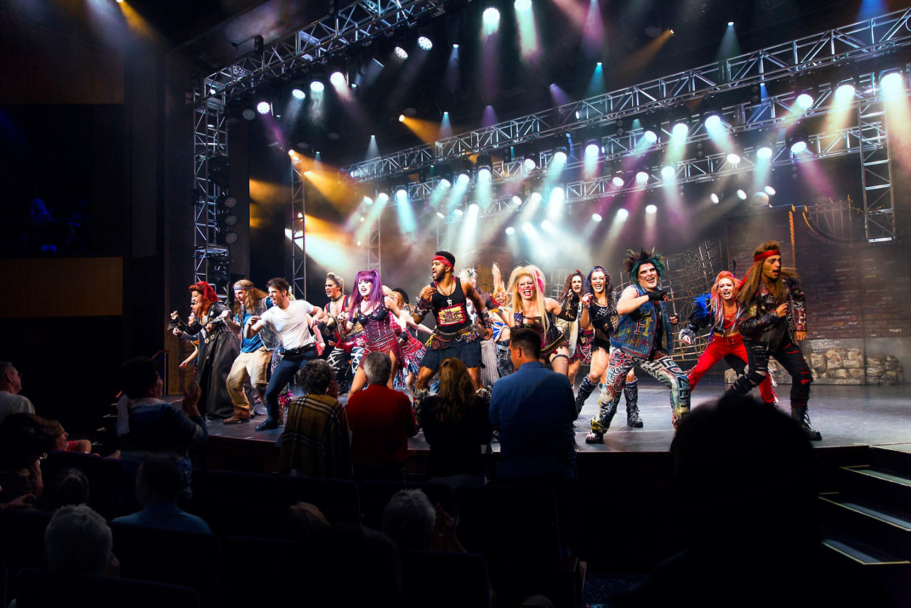 We Will Rock You Broadway Show Rocker Crowd On Stage