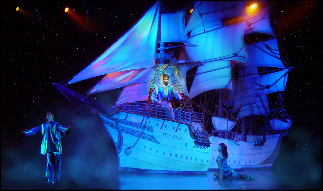 City of Dreams Cruise Show, Performers on Stage  With Sailing Ship, Jewel of the Seas