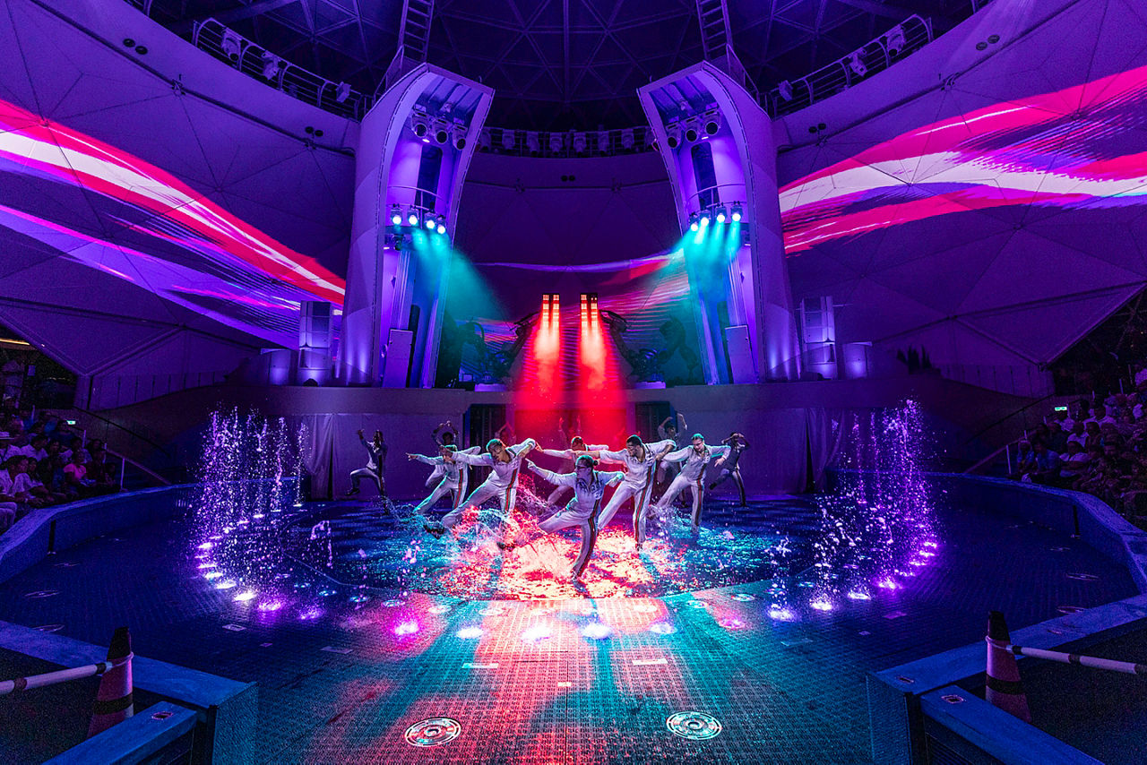 Dancers performing for Torque show