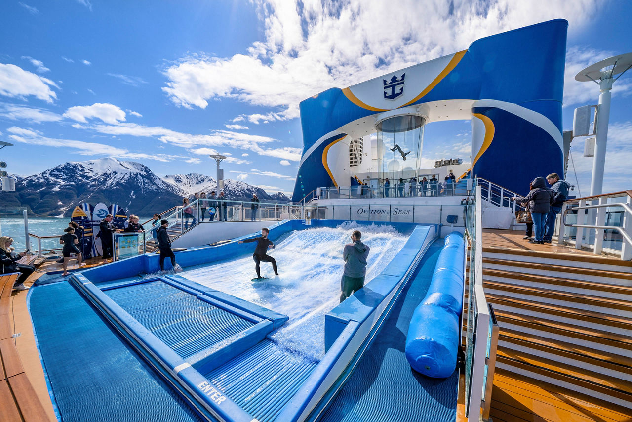 Ovation of the Seas Flowrider Alaska 