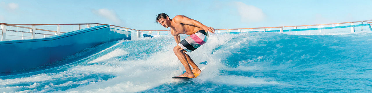 Man Surfing the Flowrider