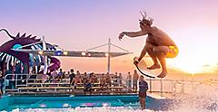 Harmony of the Seas Flowrider at Sunset