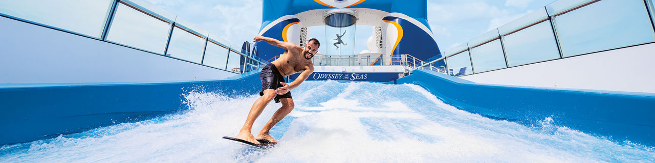 Odyssey of the Seas Flowrider Daytime Surf