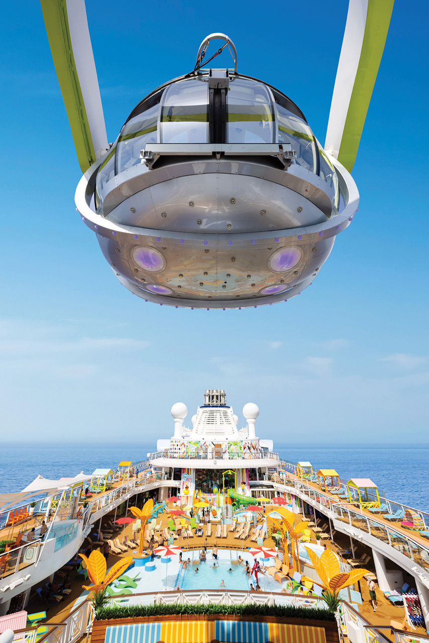 Odyssey of the Seas North Star above the Pool Deck