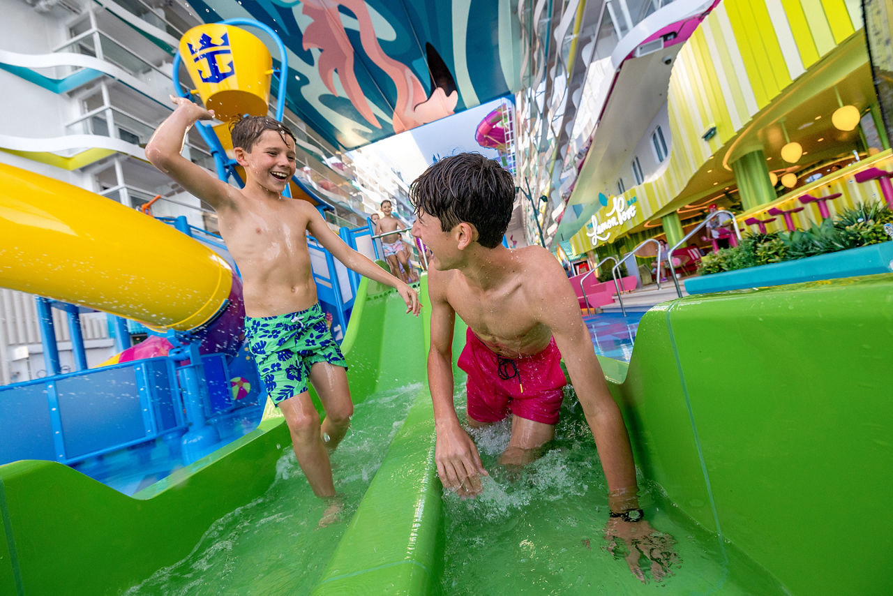 Kids Playing at Surfside Waters Edge