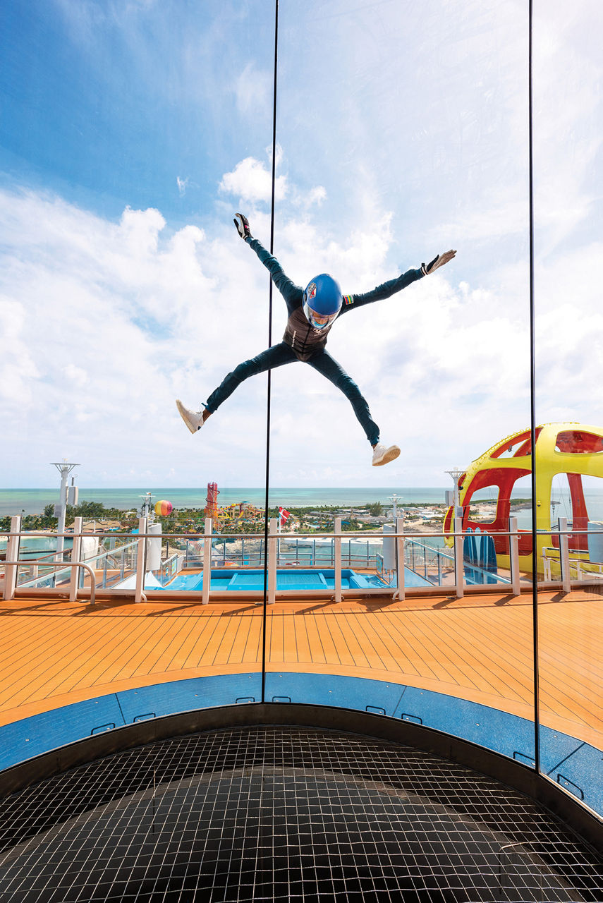 Odyssey of the Seas Kid Jumping on iFly by Ripcord