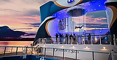Ovation of the Seas iFly in Alaska During Sunset