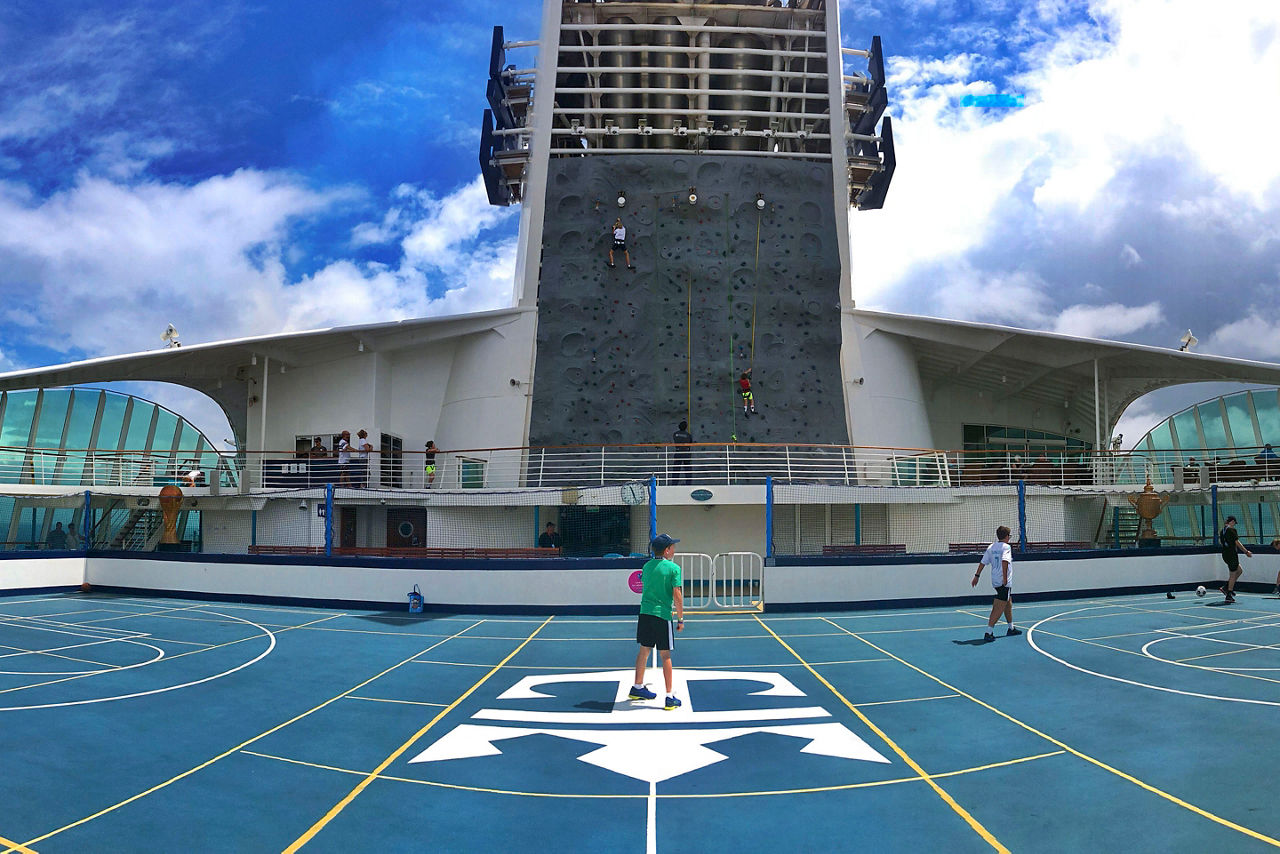 Explorer of the Seas Sport Court and Rock Climbing Wall