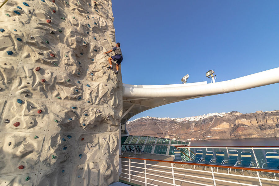 Jewel of the Seas, Rock Wall Climbing