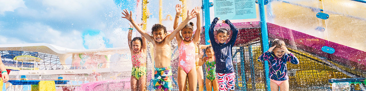 Splashaway Bay Kids Getting Splashed