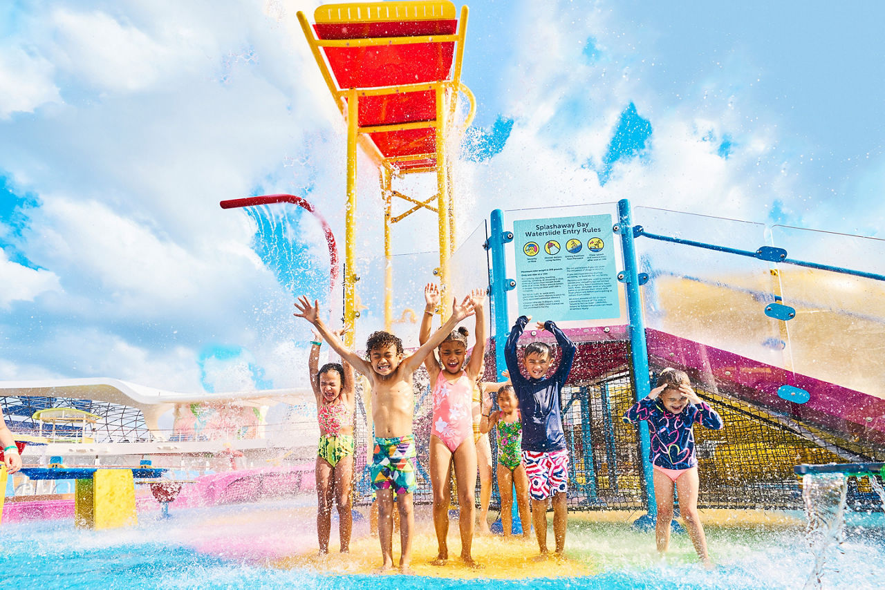 Splashaway Bay Kids Getting Splashed