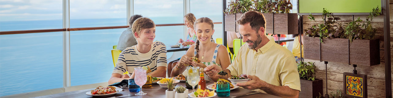 Family dining with a view at El Loco Fresh