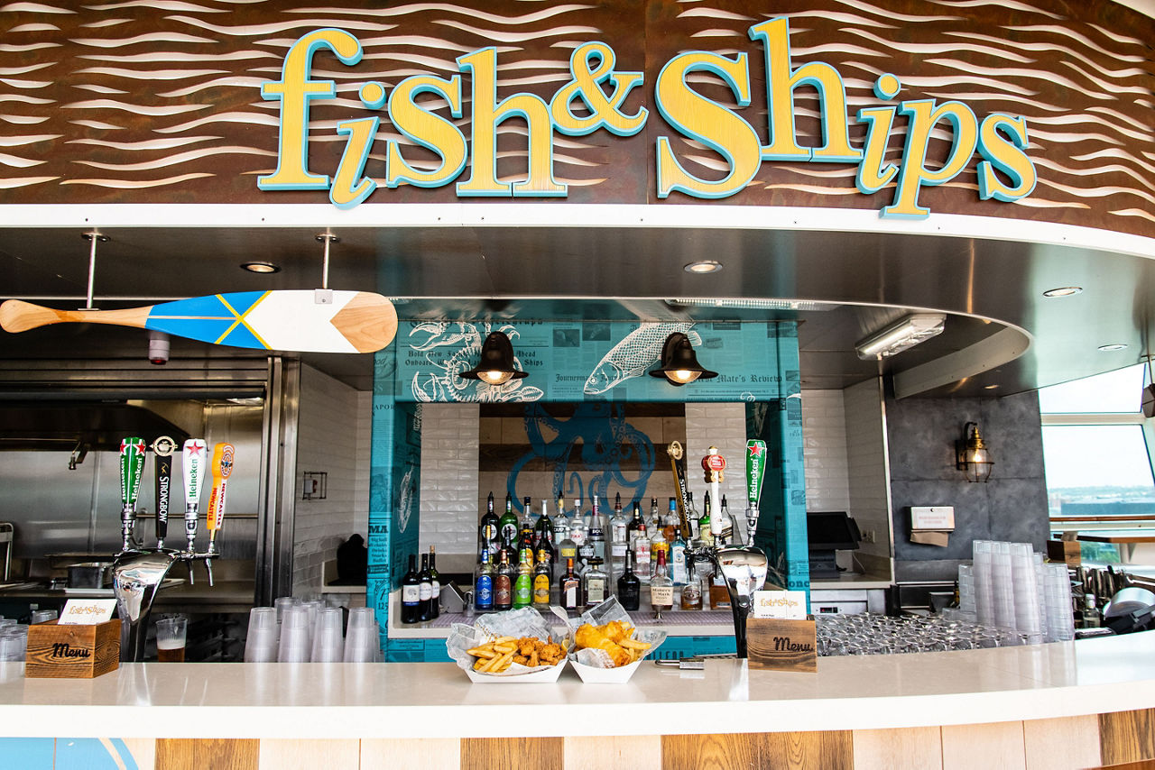 Independence of the Seas Fish and Chips Bar