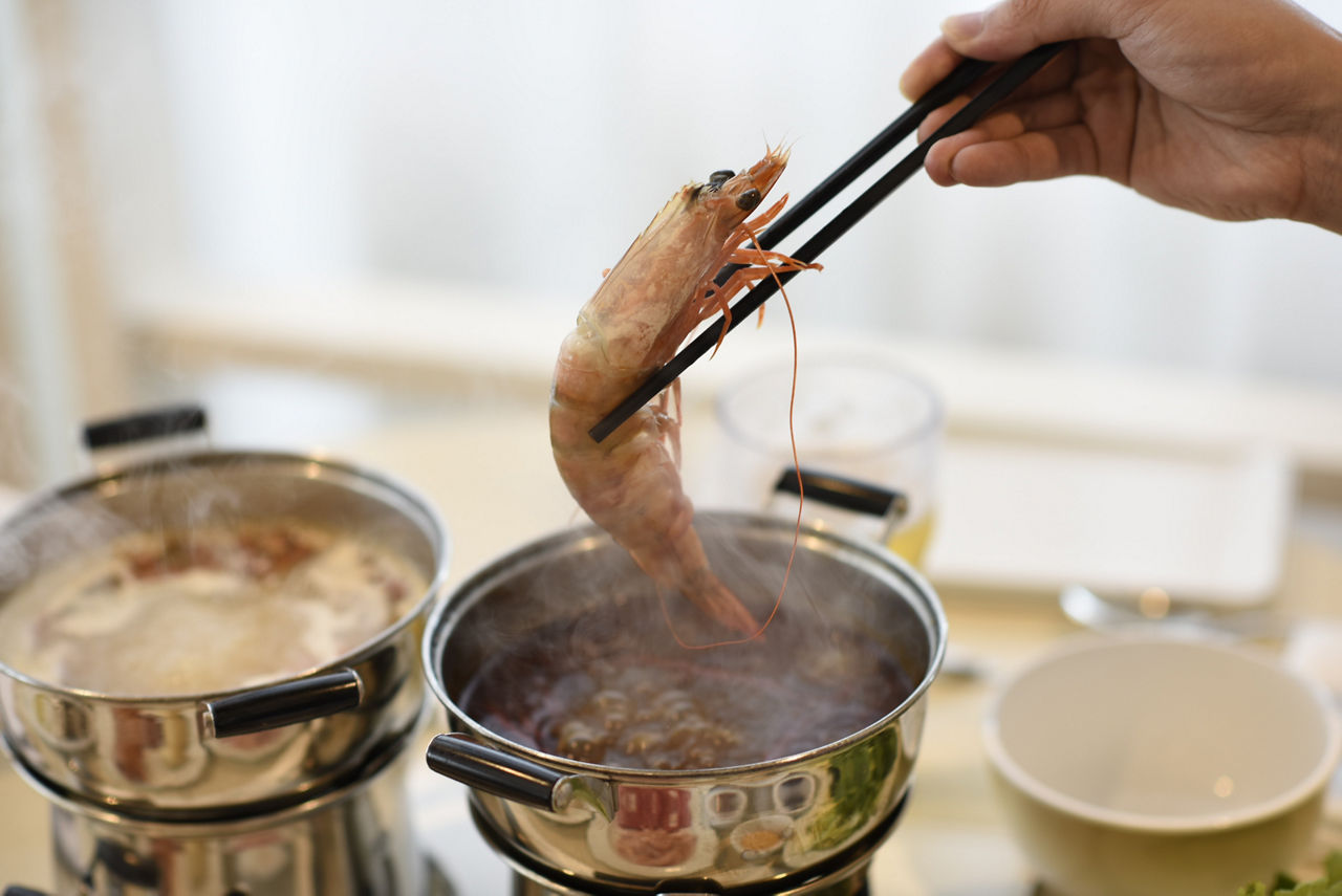 Solarium Bistro Hot Pot Crawfish