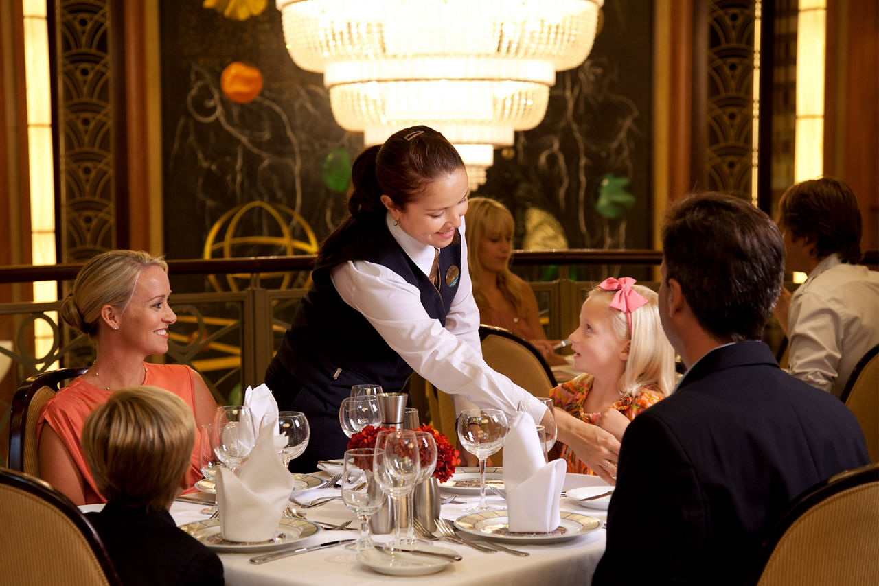 Kids Eating at the Main Dining Room