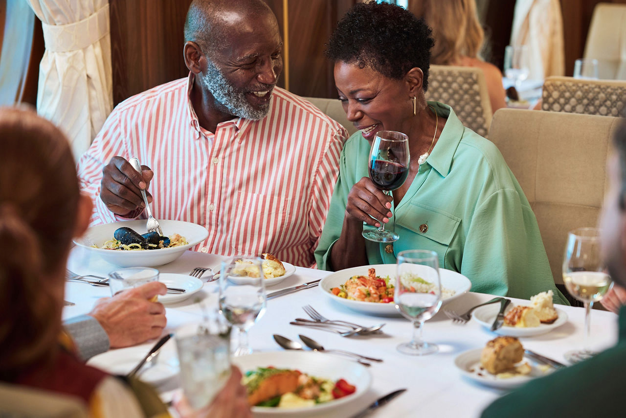 Couple Enjoying a Cozy Diner in the Dining Room