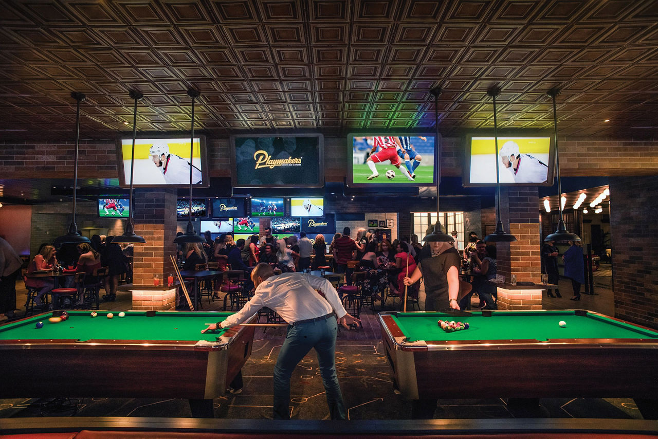 playmakers man billiards table tv football sports