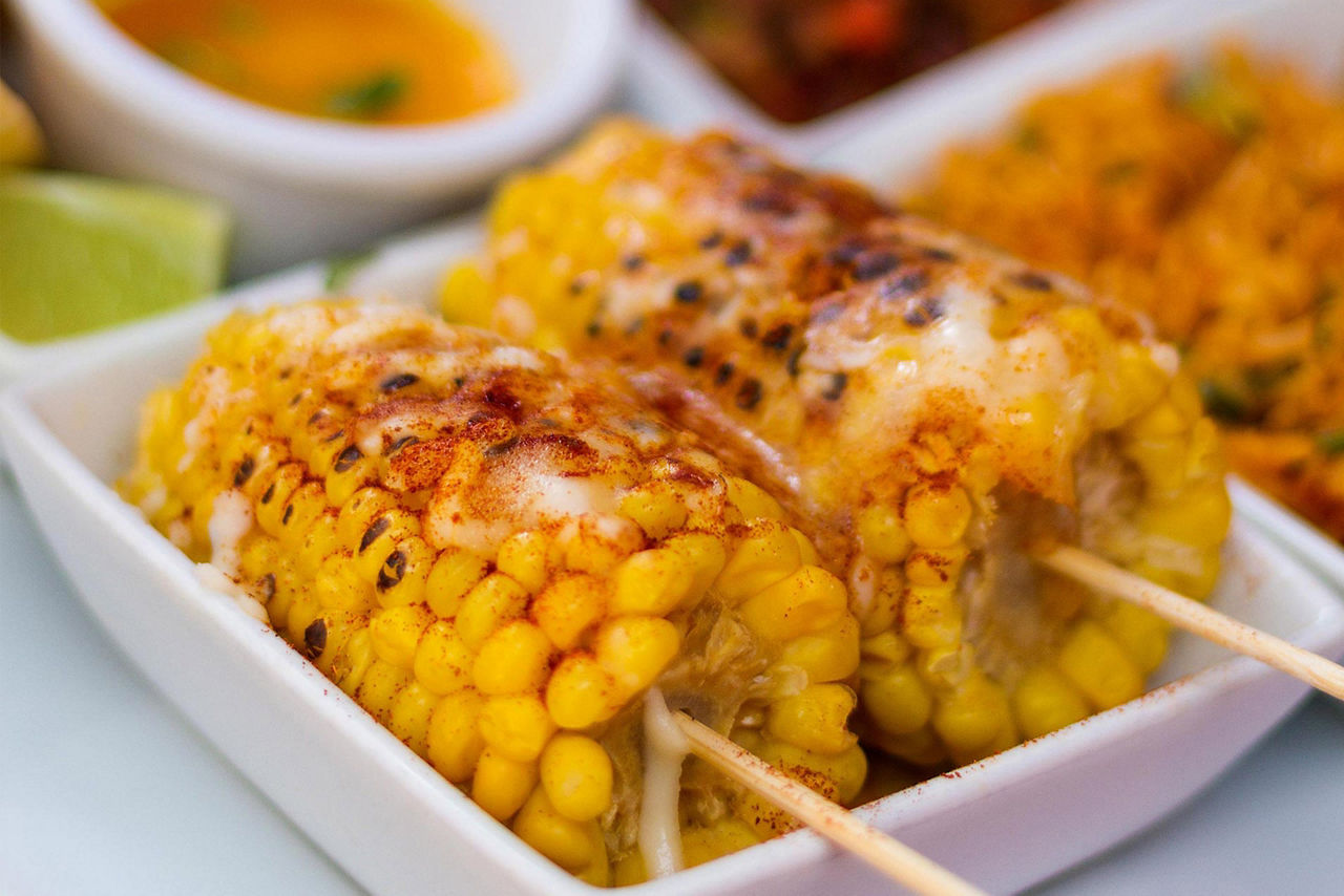 Sabor Grilled Corn Close Up