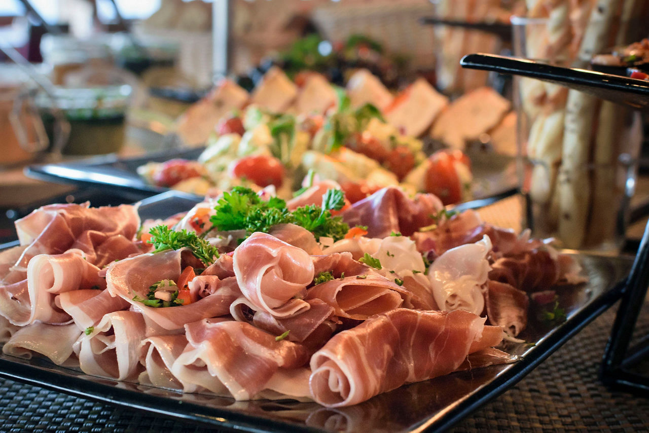 Oasis of the Seas Meat Table Appetizer Prosciutto
